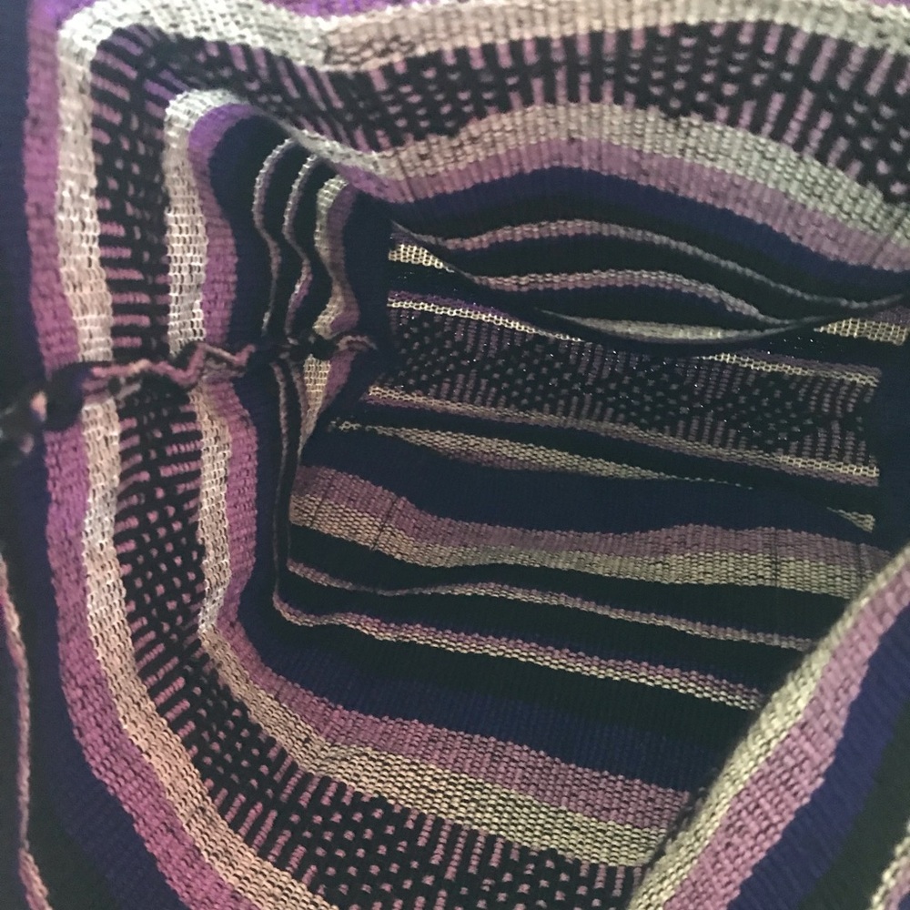 Pinzon Boho Aztec Purple Beach Backpack - Picture 8 of 10